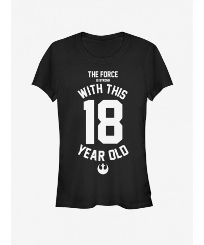 Star Wars Force Sensitive Eighteen Girls T-Shirt $5.99 T-Shirts