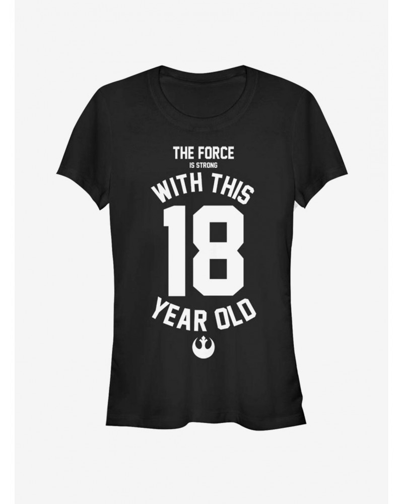 Star Wars Force Sensitive Eighteen Girls T-Shirt $5.99 T-Shirts