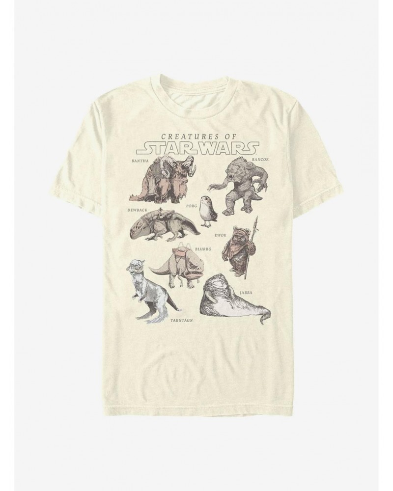 Star Wars Creatures T-Shirt $6.21 T-Shirts