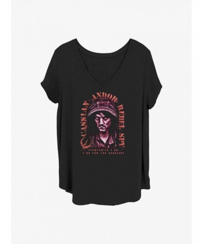 Star Wars Cassian Andor Rebel Spy Girls T-Shirt Plus Size $9.48 T-Shirts