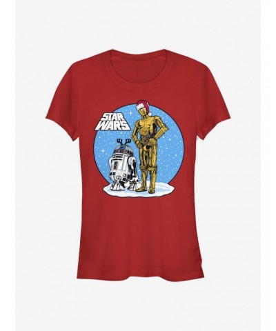 Star Wars Chilling Holiday Droids Girls T-Shirt $6.96 T-Shirts