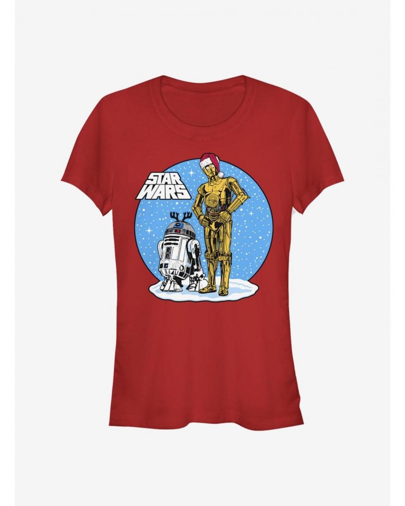 Star Wars Chilling Holiday Droids Girls T-Shirt $6.96 T-Shirts