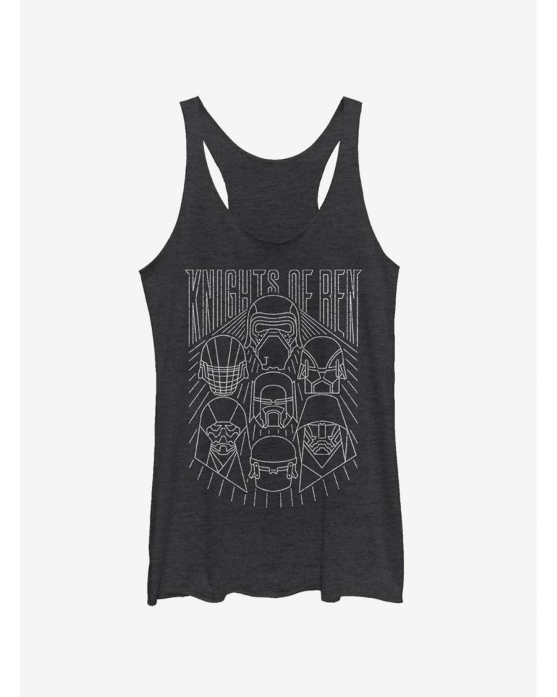 Star Wars Episode IX The Rise Of Skywalker Simple Outlines Girls Tank $7.04 Tanks