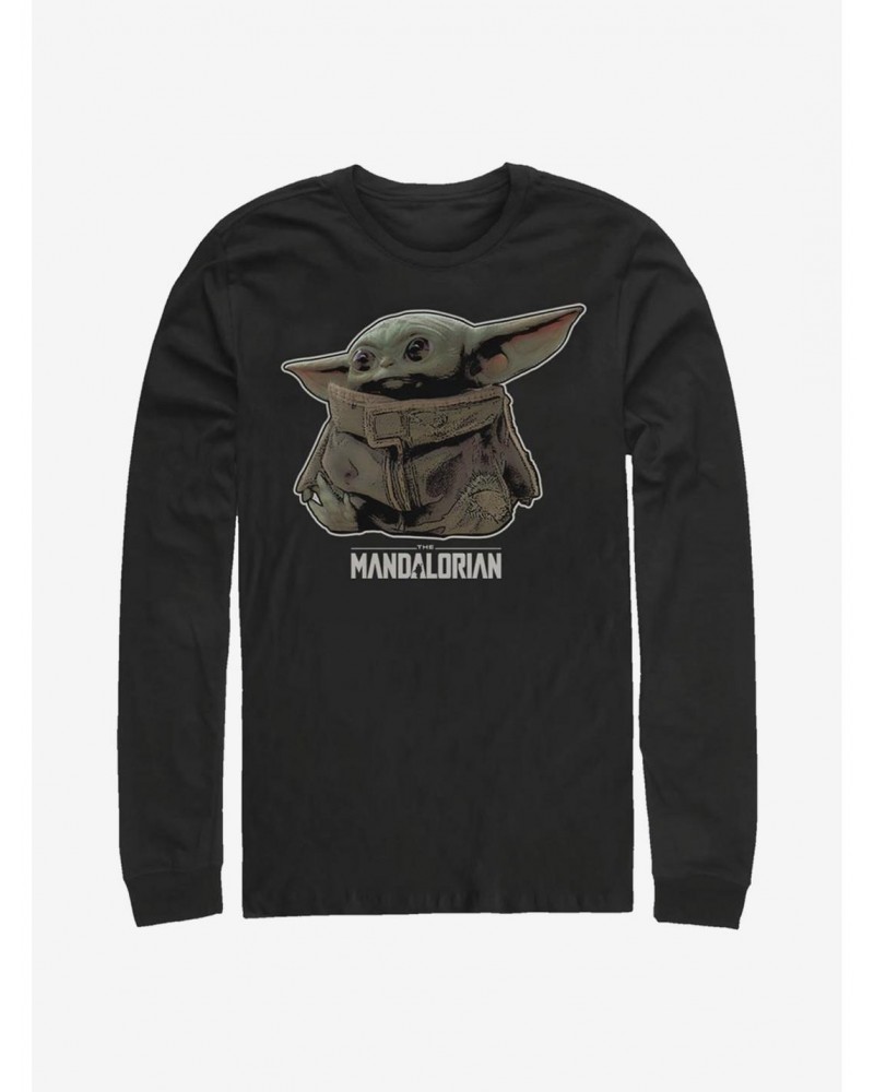 Star Wars The Mandalorian Bounty The Child Long-Sleeve T-Shirt $11.84 T-Shirts