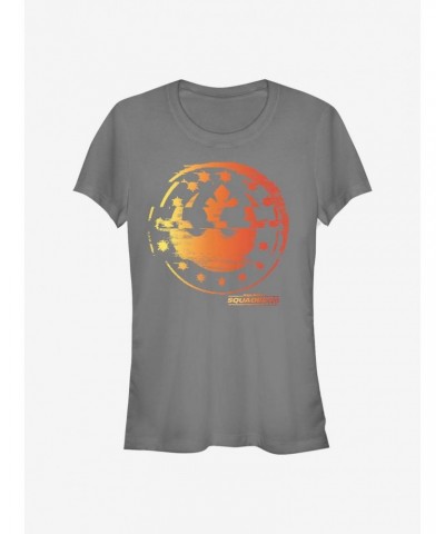 Star Wars Logo Glitches Girls T-Shirt $6.31 T-Shirts