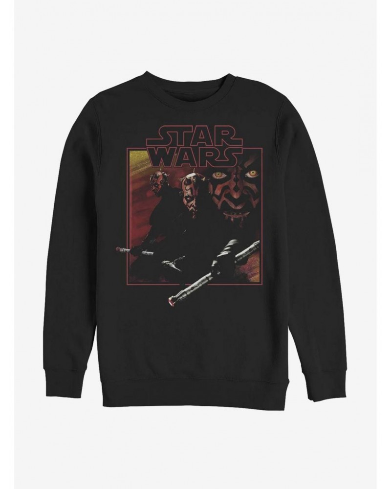 Star Wars Darth Maul Vintage Maul Sweatshirt $9.15 Sweatshirts