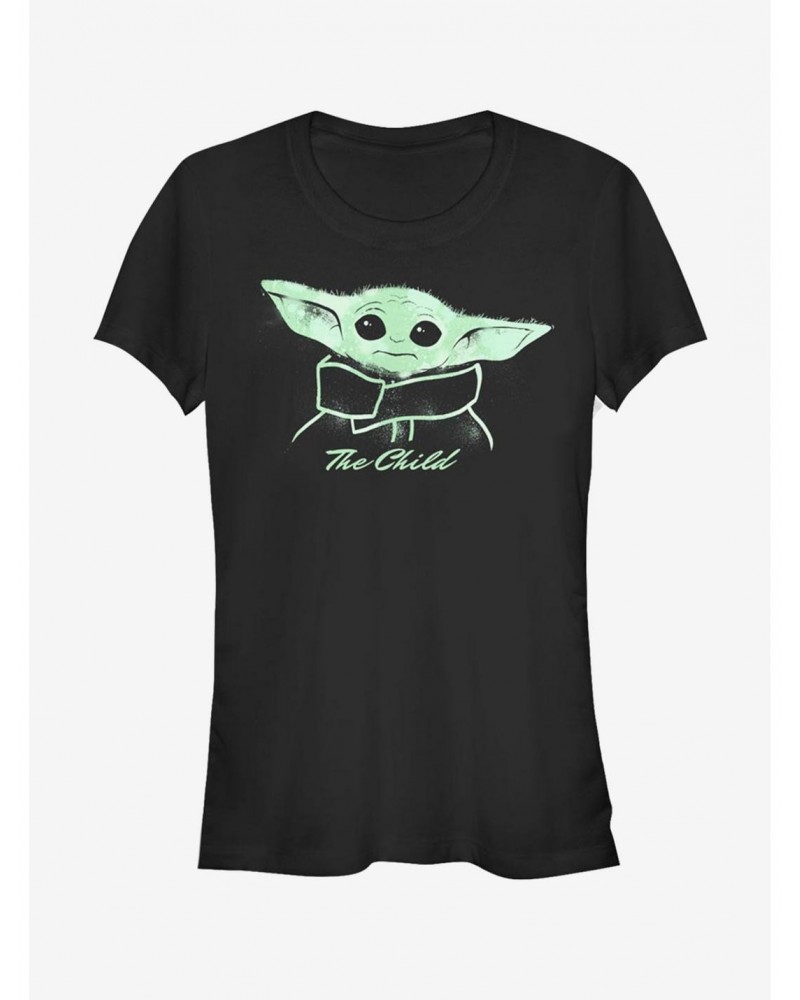 Star Wars The Mandalorian The Child Painted Girls T-Shirt $7.44 T-Shirts