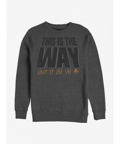 Star Wars The Mandalorian This Is The Way Mando'a Encryption Sweatshirt $10.92 Sweatshirts