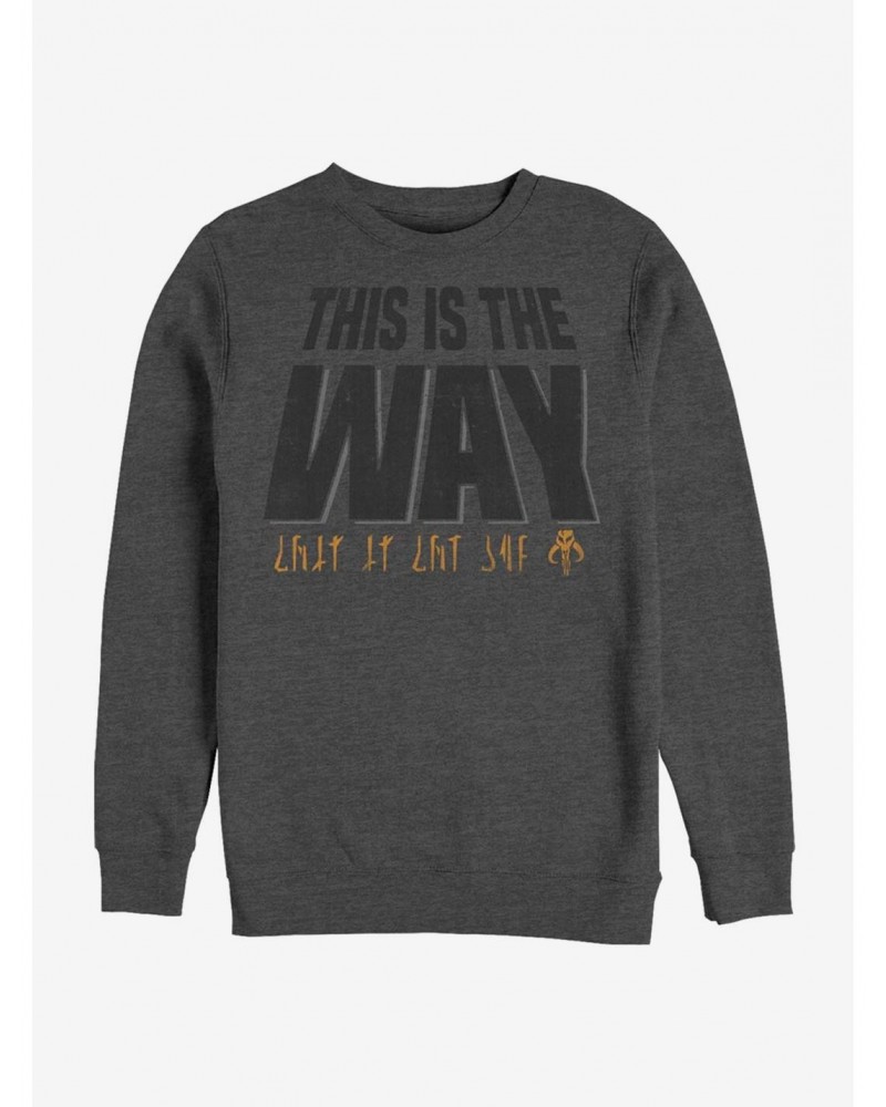 Star Wars The Mandalorian This Is The Way Mando'a Encryption Sweatshirt $10.92 Sweatshirts