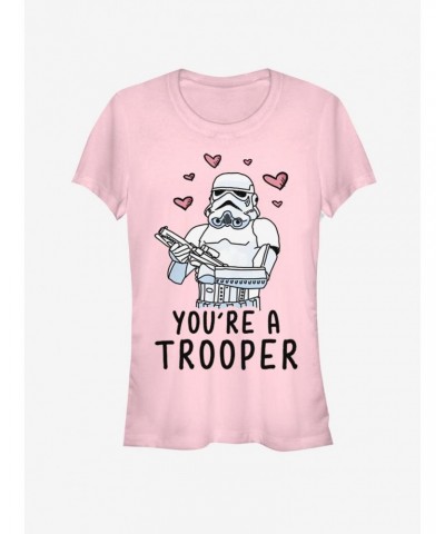 Star Wars Trooper Love Girls T-Shirt $6.63 T-Shirts