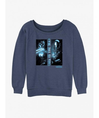 Star Wars The Mandalorian Dark Saber Slouchy Sweatshirt $9.15 Sweatshirts