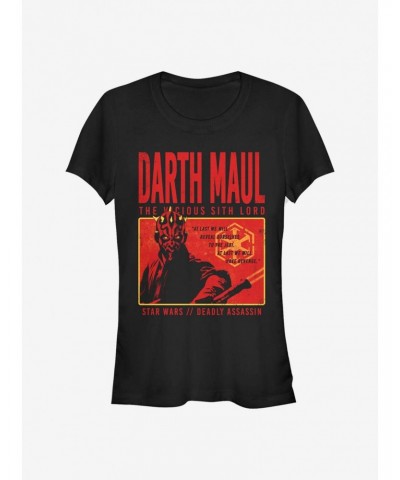 Star Wars Maul Horror Box Girls T-Shirt $7.93 T-Shirts