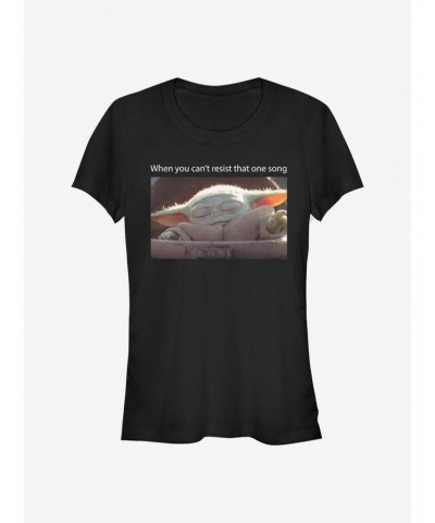 Star Wars The Mandalorian The Child Can't Resist Meme Girls T-Shirt $5.50 T-Shirts