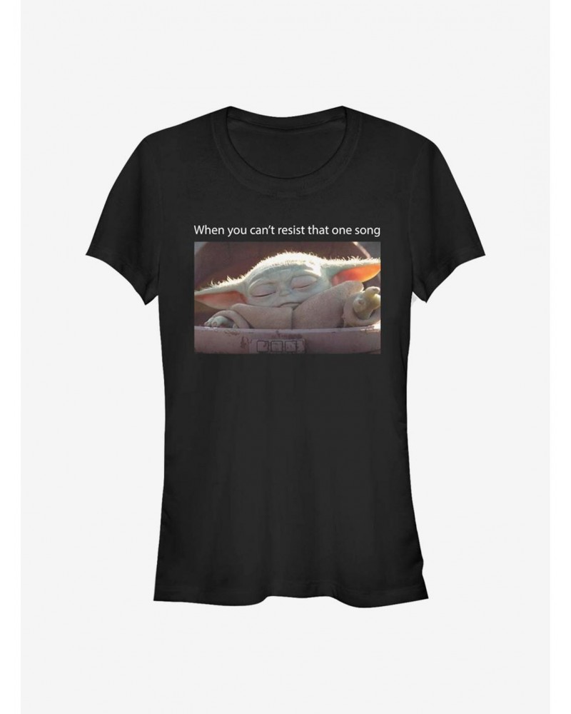 Star Wars The Mandalorian The Child Can't Resist Meme Girls T-Shirt $5.50 T-Shirts