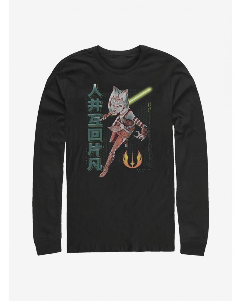 Star Wars The Clone Wars Ahsoka Meta Long-Sleeve T-Shirt $10.79 T-Shirts