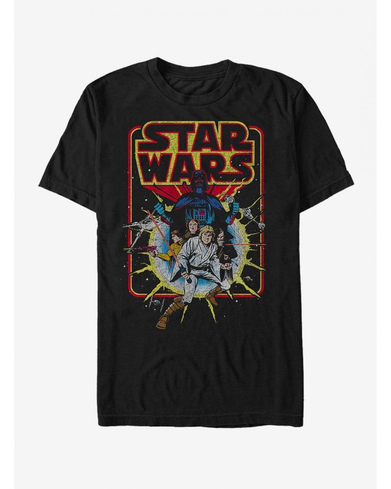 Star Wars Retro Explosion T-Shirt $7.30 T-Shirts