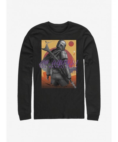 Star Wars The Mandalorian Western Slinger Long-Sleeve T-Shirt $10.00 T-Shirts