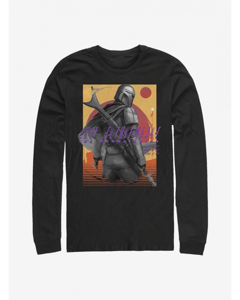 Star Wars The Mandalorian Western Slinger Long-Sleeve T-Shirt $10.00 T-Shirts