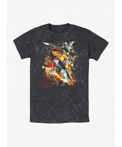 Star Wars Force Hunter Mineral Wash T-Shirt $5.89 T-Shirts