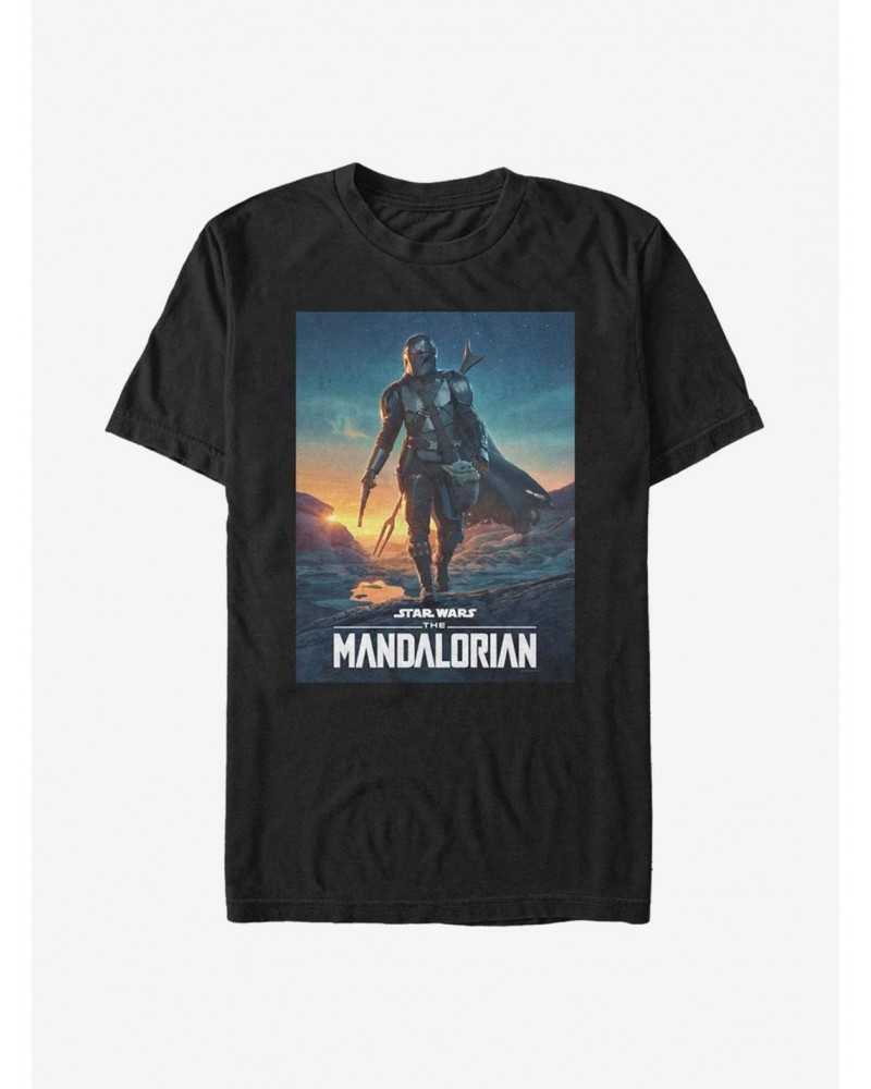 Star Wars The Mandalorian Poster T-Shirt $6.06 T-Shirts