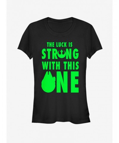 Lucasfilm Star Wars Luck is Strong Girls T-Shirt $7.28 T-Shirts