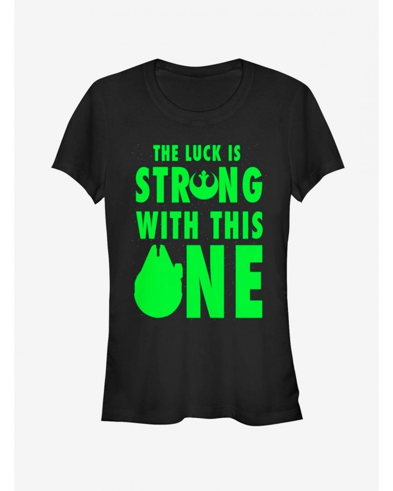 Lucasfilm Star Wars Luck is Strong Girls T-Shirt $7.28 T-Shirts