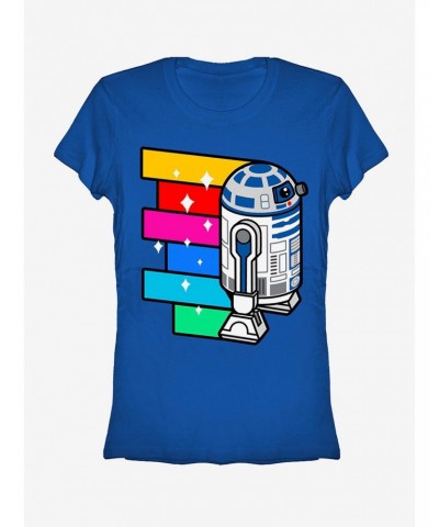 Star Wars R2-D2 Rainbow Roll Girls T-Shirt $5.34 T-Shirts