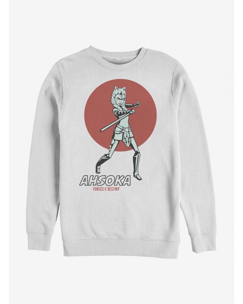 Star Wars Forces Of Destiny Ahsoka Sunset Crew Sweatshirt $9.15 Sweatshirts