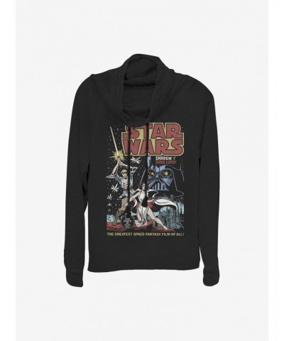 Star Wars Great Space Fantasy Cowlneck Long-Sleeve Girls Top $16.88 Tops