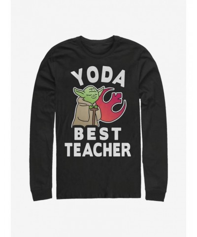 Star Wars Yoda Best Teacher Long-Sleeve T-Shirt $11.05 T-Shirts