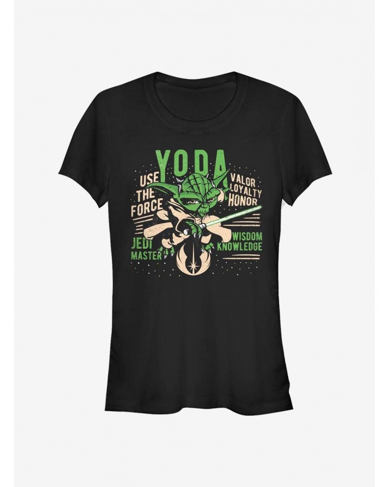 Star Wars The Clone Wars Yoda Girls T-Shirt $7.28 T-Shirts