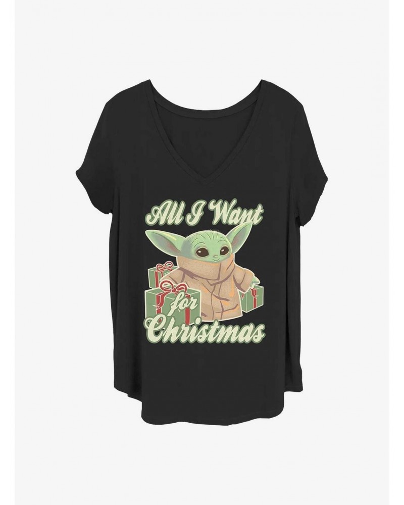 Star Wars The Mandalorian Christmas Baby Girls T-Shirt Plus Size $11.56 T-Shirts