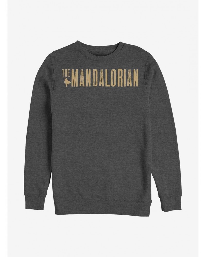 Star Wars The Mandalorian Simplistic Logo Crew Sweatshirt $10.63 Sweatshirts