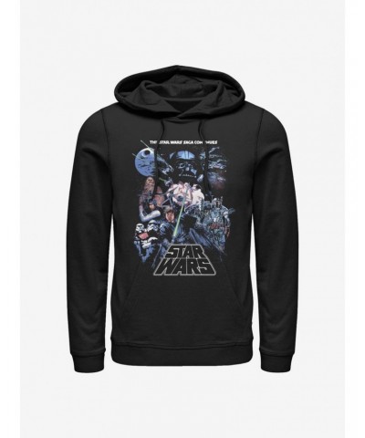 Star Wars Episode V The Empire Strikes Back Saga Group Poster Hoodie $15.80 Hoodies