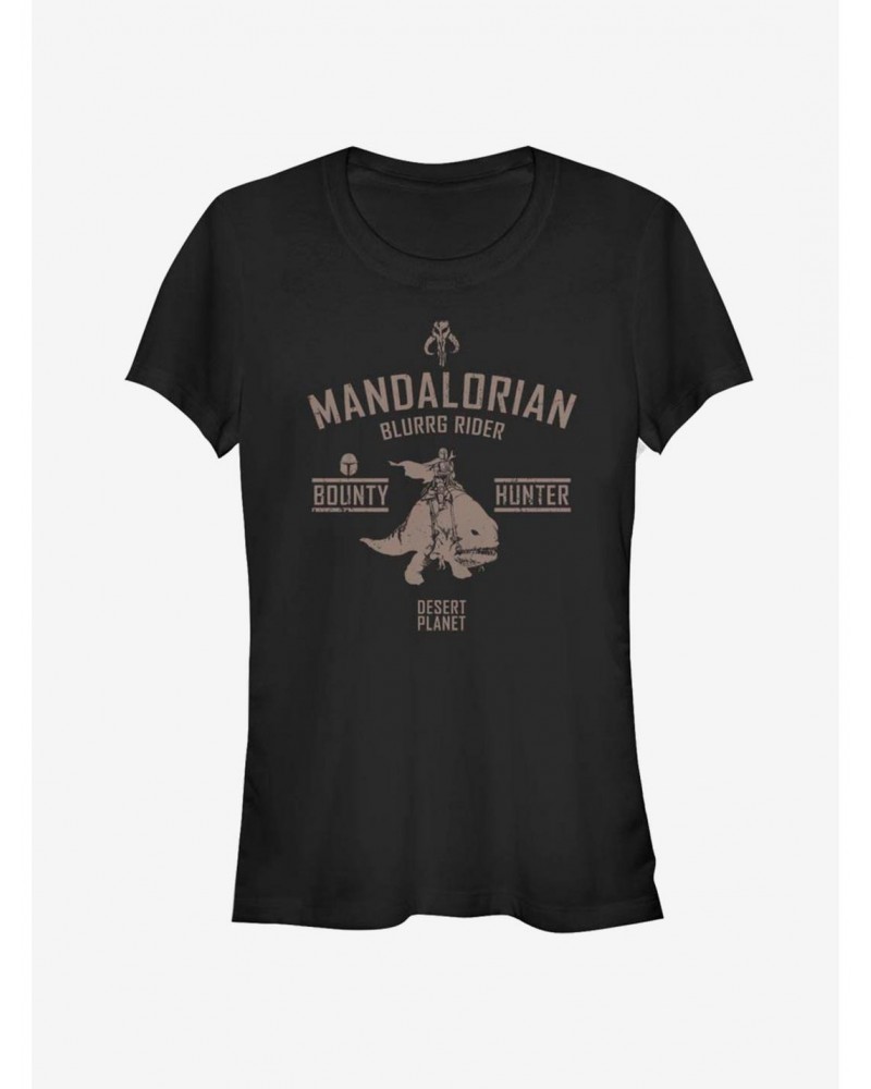 The Mandalorian Blurrg Rider Girls T-Shirt $7.28 T-Shirts