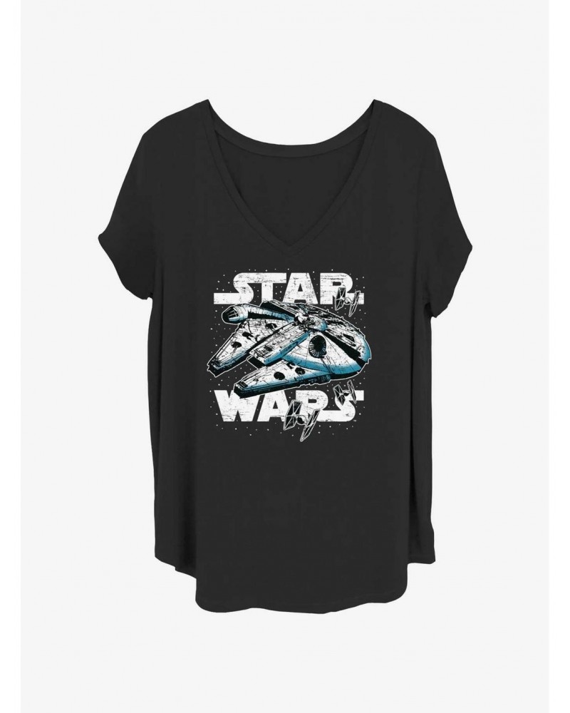 Star Wars Hyperdrive Logo Girls T-Shirt Plus Size $10.17 T-Shirts