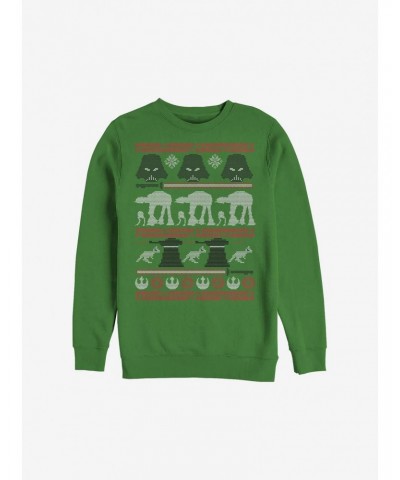 Star Wars Hoth Battle Ugly Christmas Sweater Sweatshirt $12.99 Sweatshirts