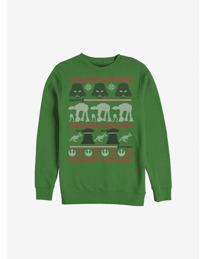 Star Wars Hoth Battle Ugly Christmas Sweater Sweatshirt $12.99 Sweatshirts