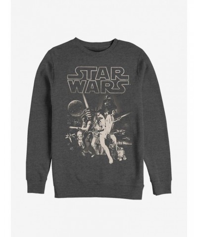 Star Wars Poster Crew Sweatshirt $12.69 Sweatshirts