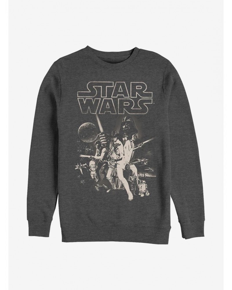 Star Wars Poster Crew Sweatshirt $12.69 Sweatshirts