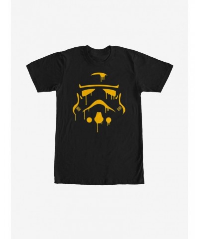 Star Wars Halloween Dripping Stormtrooper Helmet T-Shirt $4.81 T-Shirts