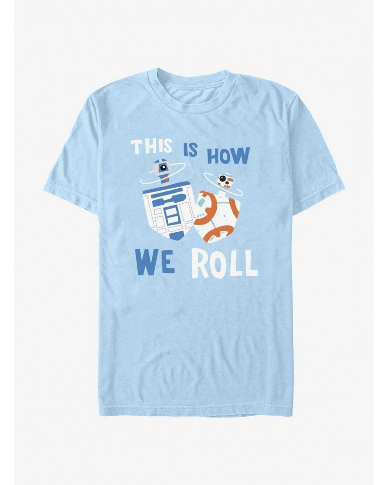 Star Wars Droid Dreidels R2-D2 and BB-8 T-Shirt $7.77 T-Shirts