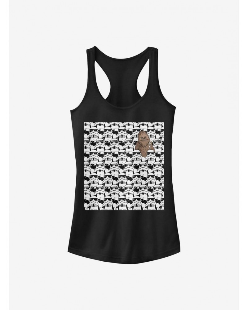 Star Wars What Is Chewie Doing There Girls Tank $6.37 Tanks