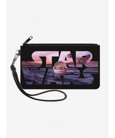 Star Wars The Mandalorian Wallet Canvas Zip Clutch $6.99 Clutches