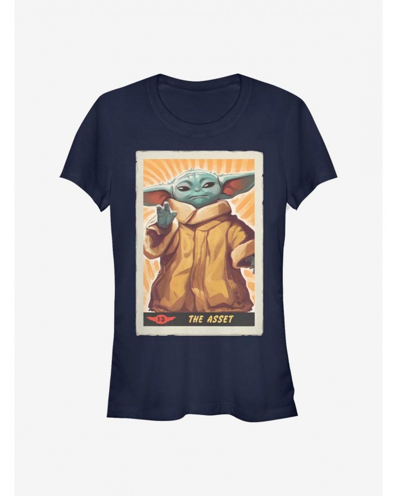 Star Wars The Mandalorian The Asset The Child Poster Girls T-Shirt $5.34 T-Shirts