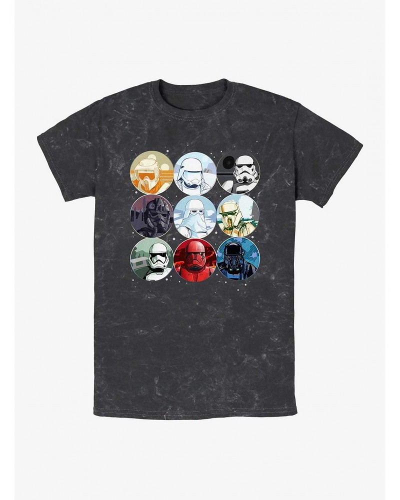 Star Wars Trooper Planets Mineral Wash T-Shirt $5.55 T-Shirts