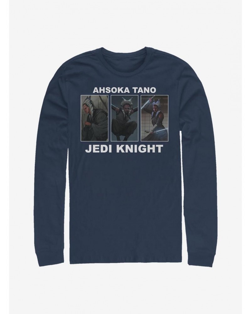 Star Wars The Mandalorian Ahsoka Tano Battle Long-Sleeve T-Shirt $8.69 T-Shirts