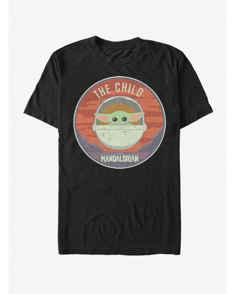 The Mandalorian The Child Bassinet Badge T-Shirt $7.45 T-Shirts