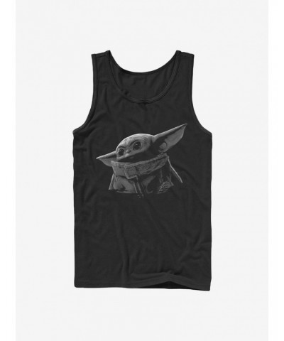 Star Wars The Mandalorian The Child Grey Scale Tank $7.37 Tanks