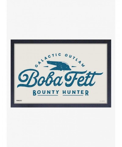 Star Wars Book of Boba Fett Bounty Hunter Framed Wood Wall Art $11.21 Merchandises